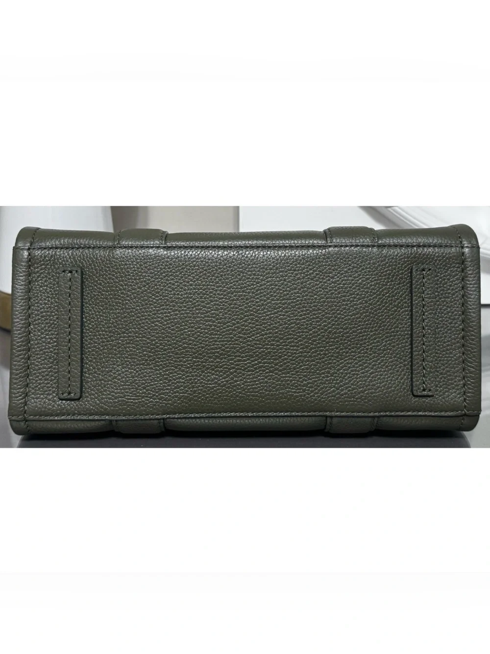 MARC JACOBS Medium Leather Tote Bag, FOREST GREEN - Picture 10 of 14